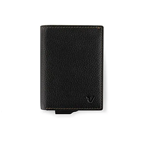Roncato Iron 4.0 portacarte Nero pelle RFID 7x11 cm