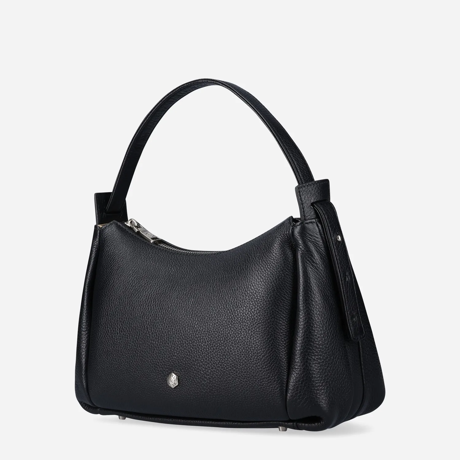 Jekyll & Hide Madrid Sling borsa nera pelle pieno fiore