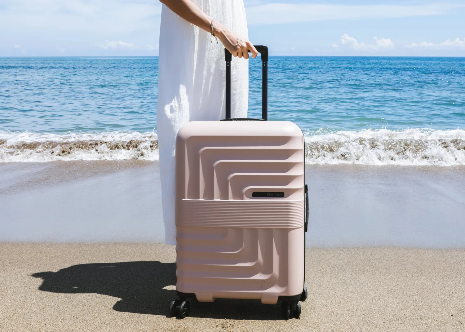 Eminent Dandelion Cabina trolley rigido rosa leggero