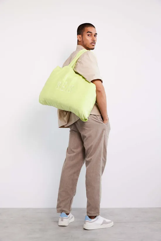 Beis Terry Towel Tote Citron borsa mare con telo