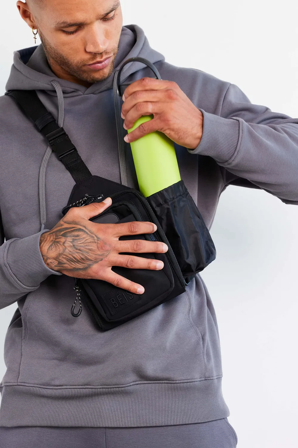 Beis Sport Sling tracolla nero sportiva