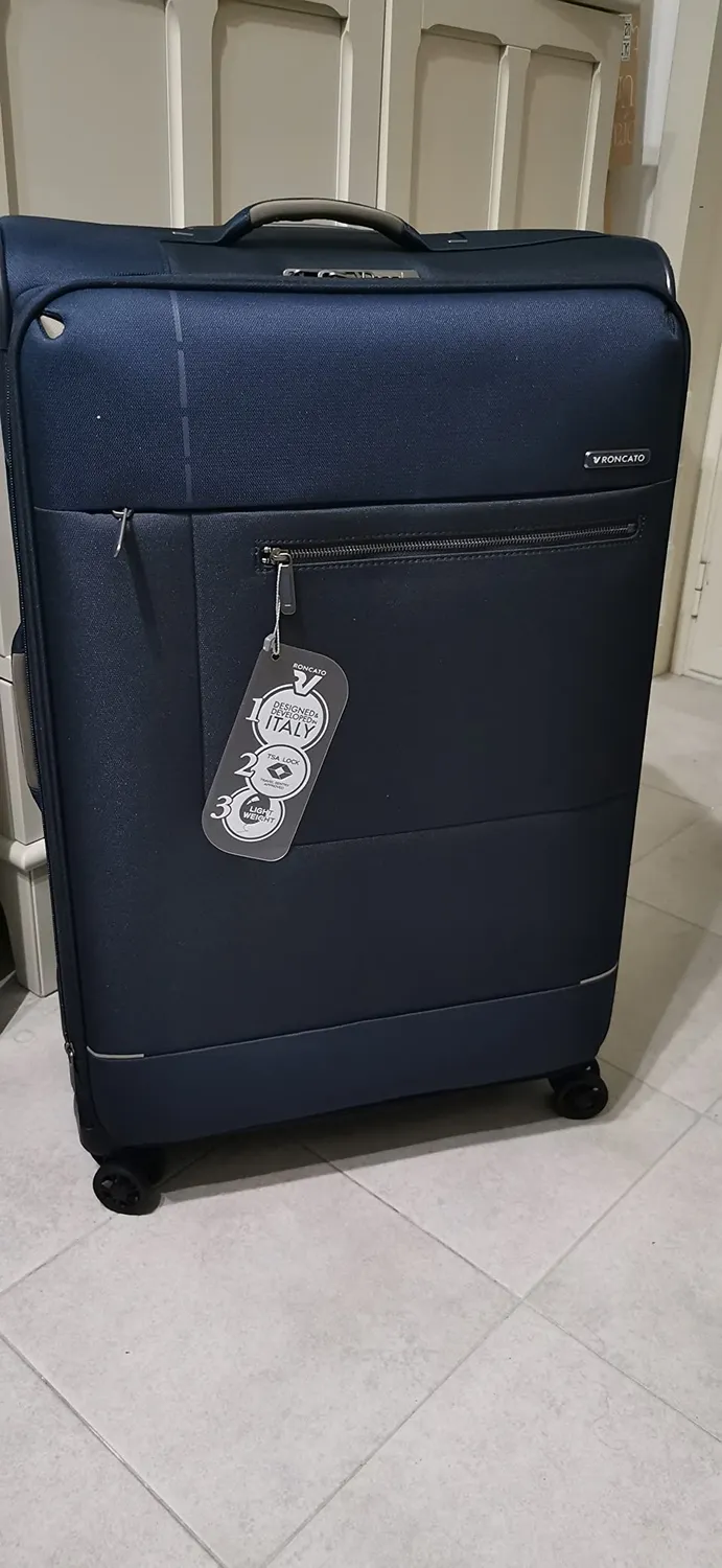 Roncato Sidetrack Trolley Grande 75 cm Valigia Nero Espandibile
