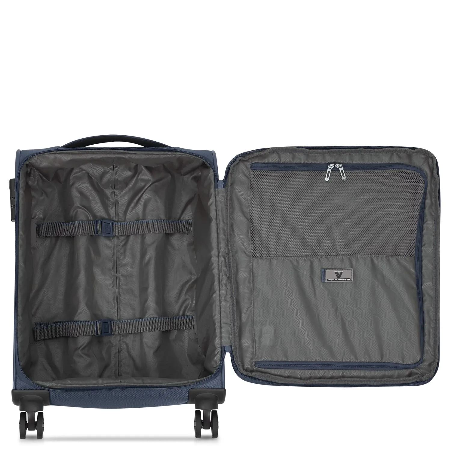 Roncato Jazz 4.0 trolley cabina S blu notte espandibile