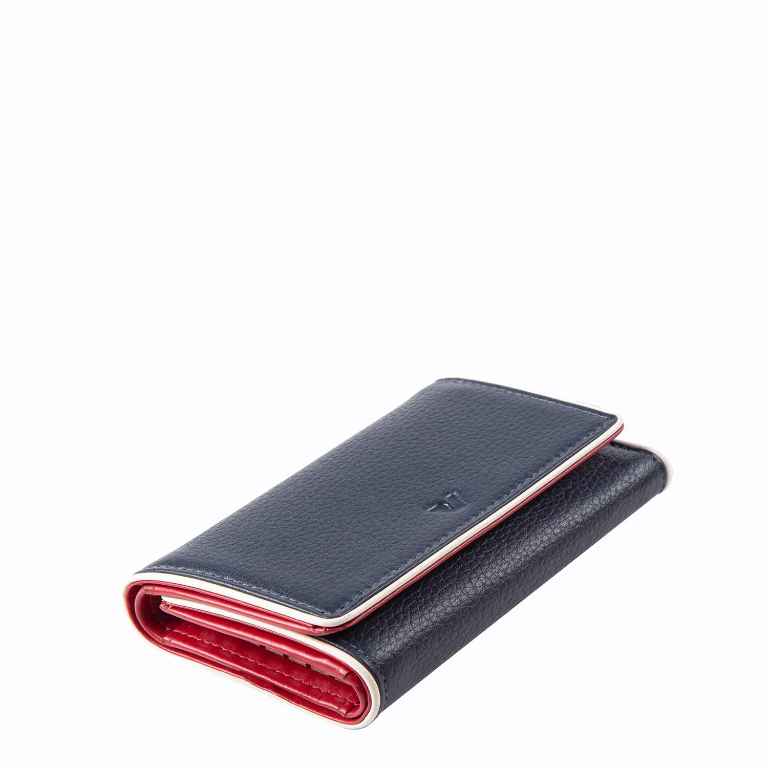 Roncato Madrid Portachiavi Pelle Navy Rosso RFID