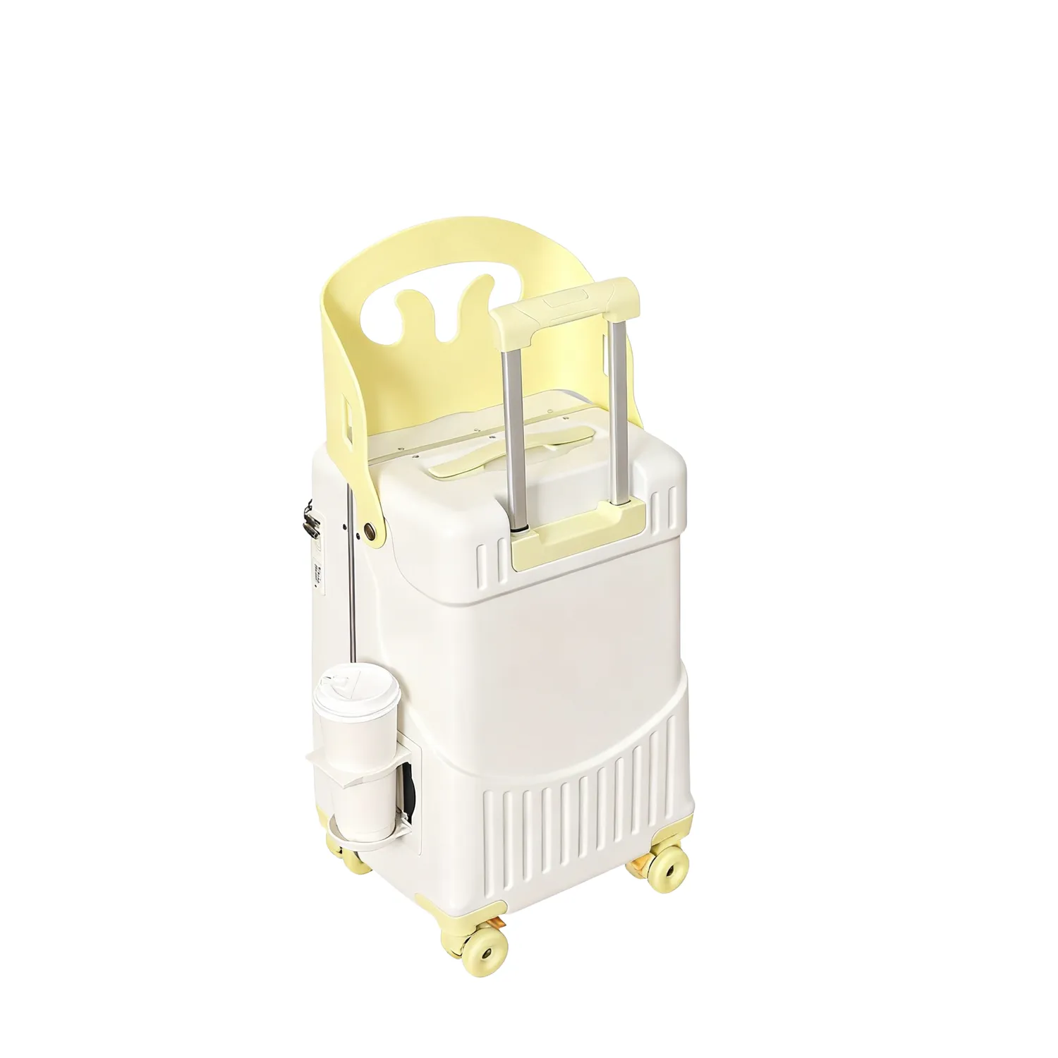 CELIMS PopSeat Valigia Cabina Bimbo Bianco Gialla sedile