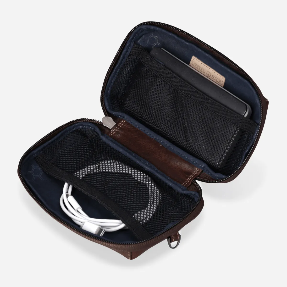 Jekyll & Hide Cable Pouch astuccio cavi nero pelle