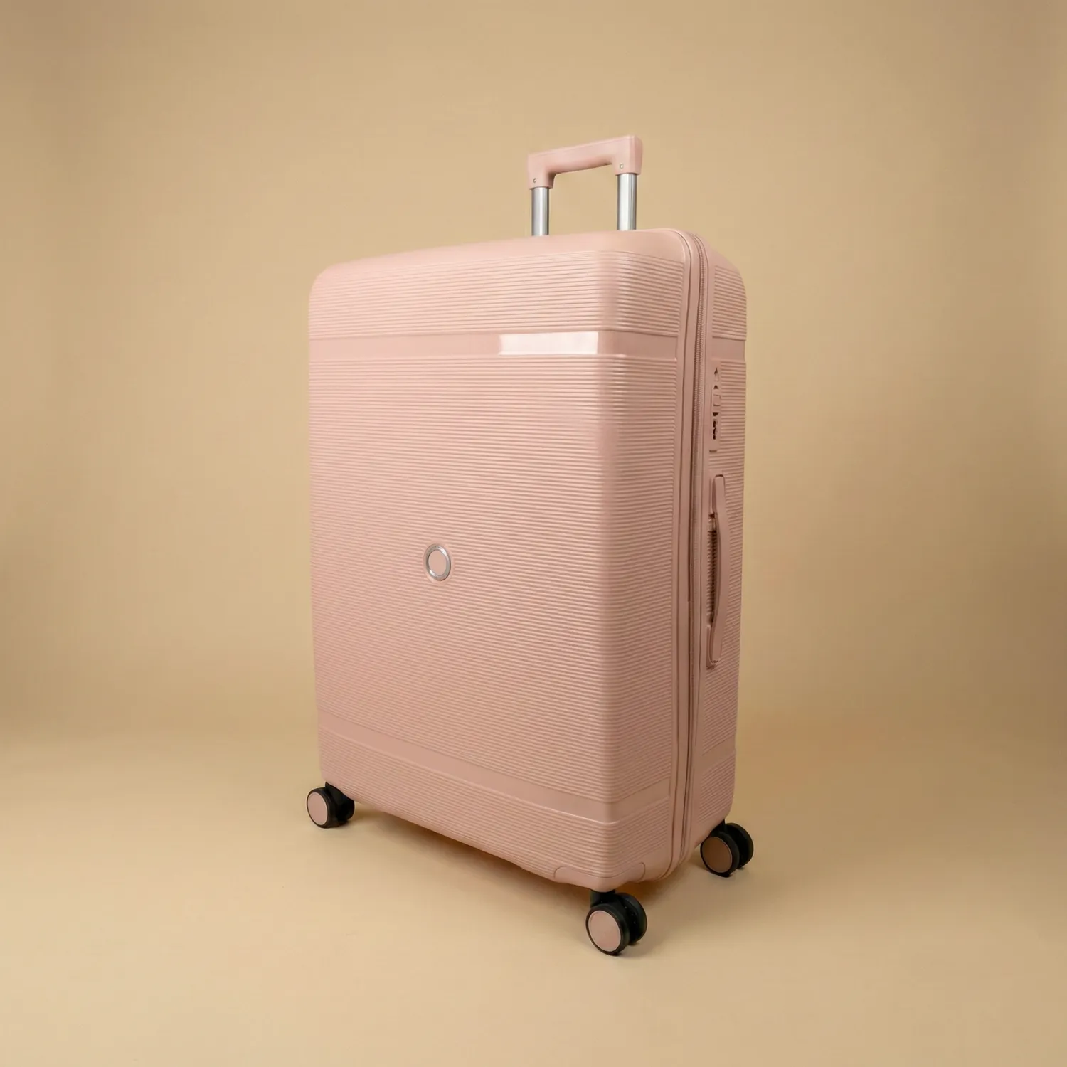 CELIMS Set 3 valigie polipropilene rosa pallido 55-75cm