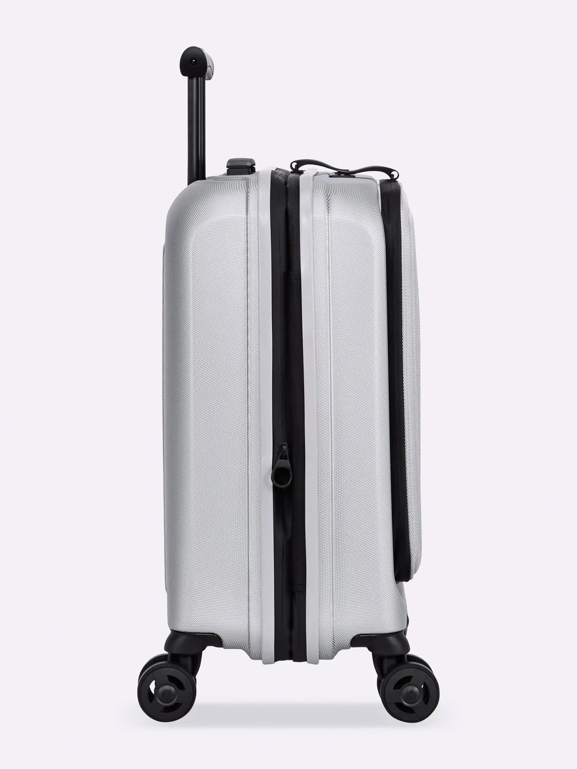 Eminent Kapstadt Premium Edition valigia rigida argento tasca frontale