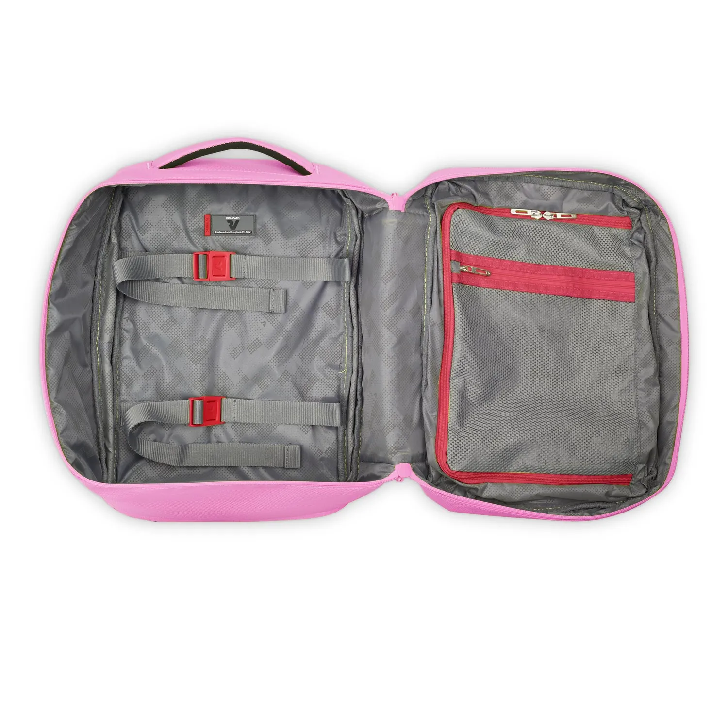 Roncato Ironik 2.0 Zaino Ryanair 40x25x20 Rosa espandibile