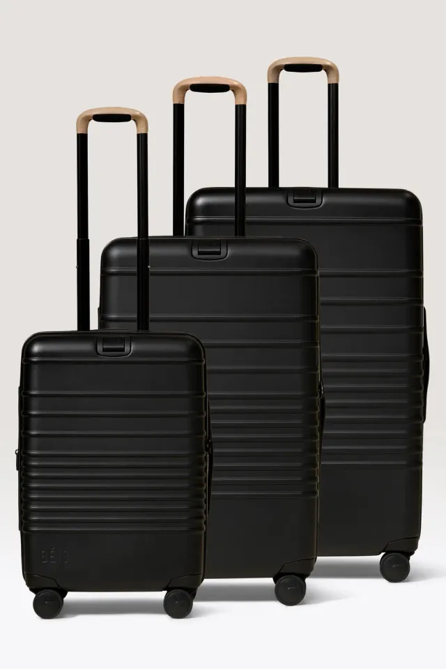 Beis Luggage Set 3 pezzi trolley coordinati nero espandibili