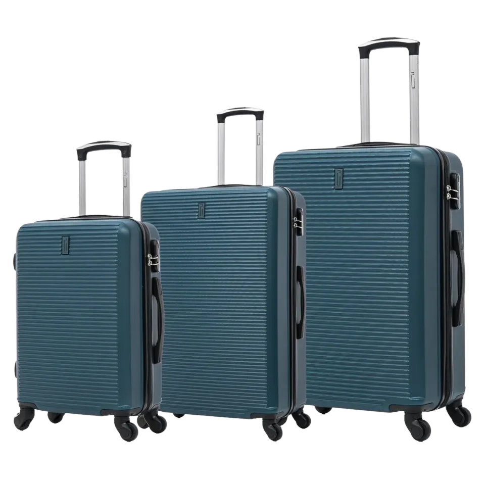 CELIMS Weekend set 3 valigie verde rigide 55+65+75
