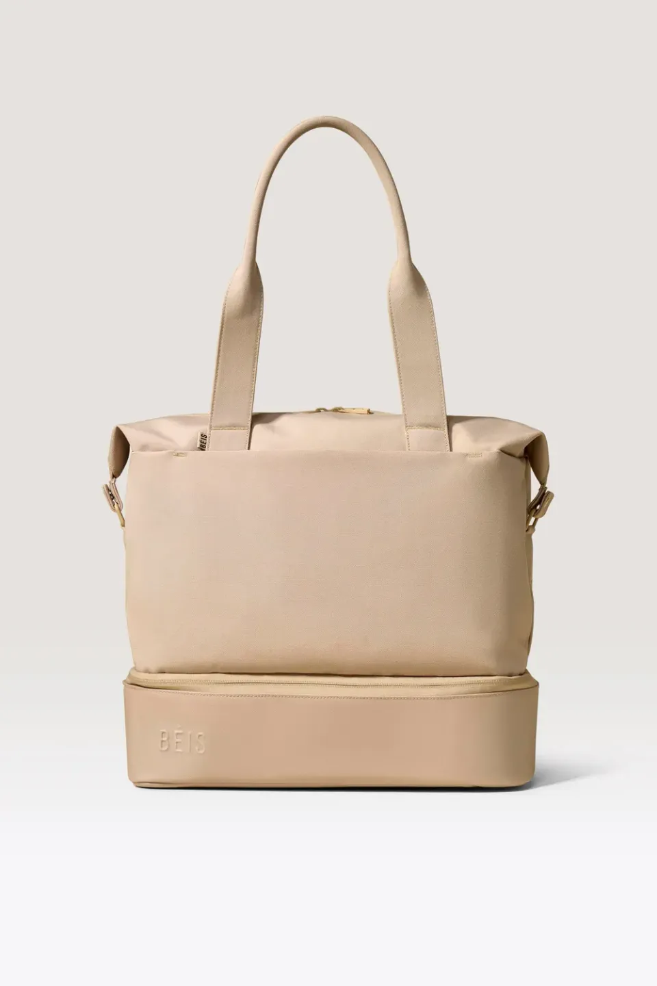 Beis Mini Weekender borsa beige scomparto scarpe