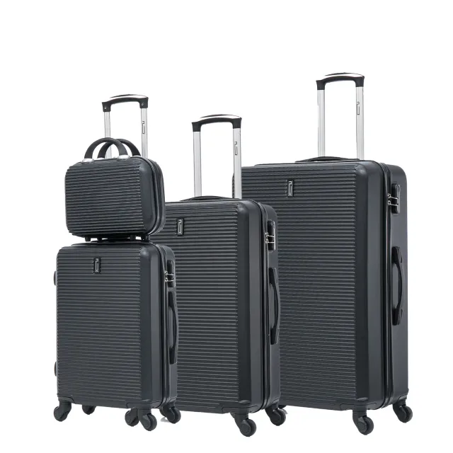 CELIMS Weekend set 4 valigie + beautycase nero rigido