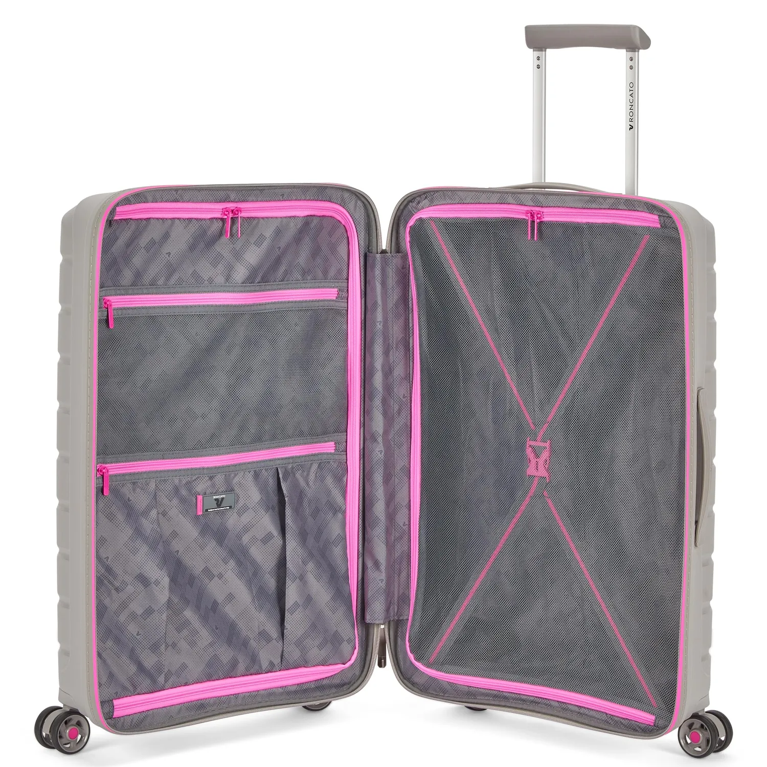 Roncato B-Flying Neon Trolley Medio 68 cm Grigio 73 L