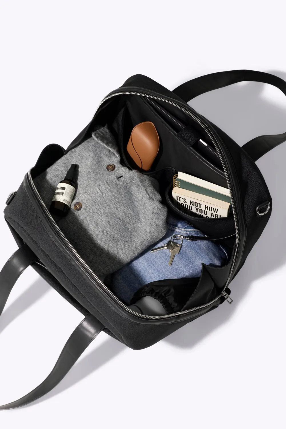 Beis The Duffle borsone viaggio nero porta PC