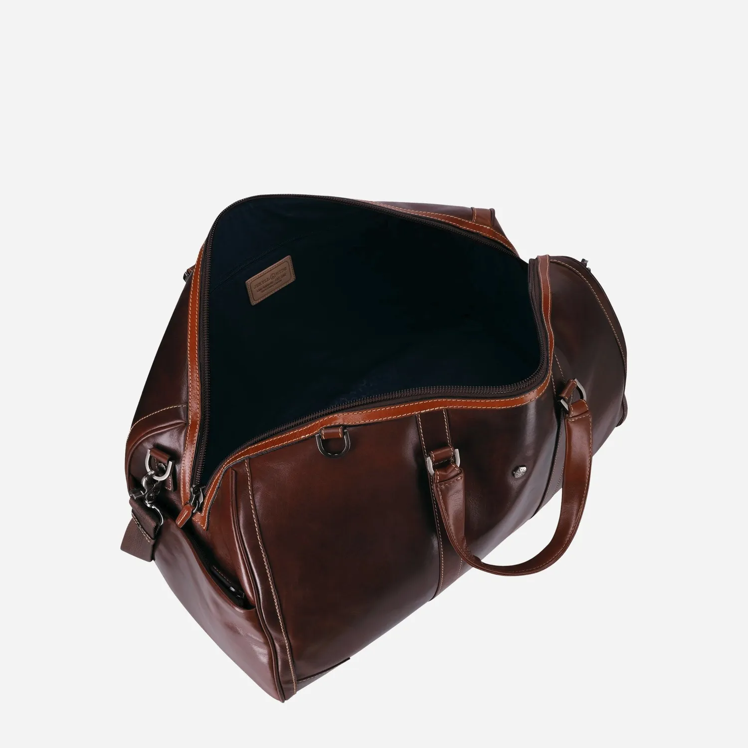 Jekyll & Hide Montana Weekender borsone pelle Mocha RFID