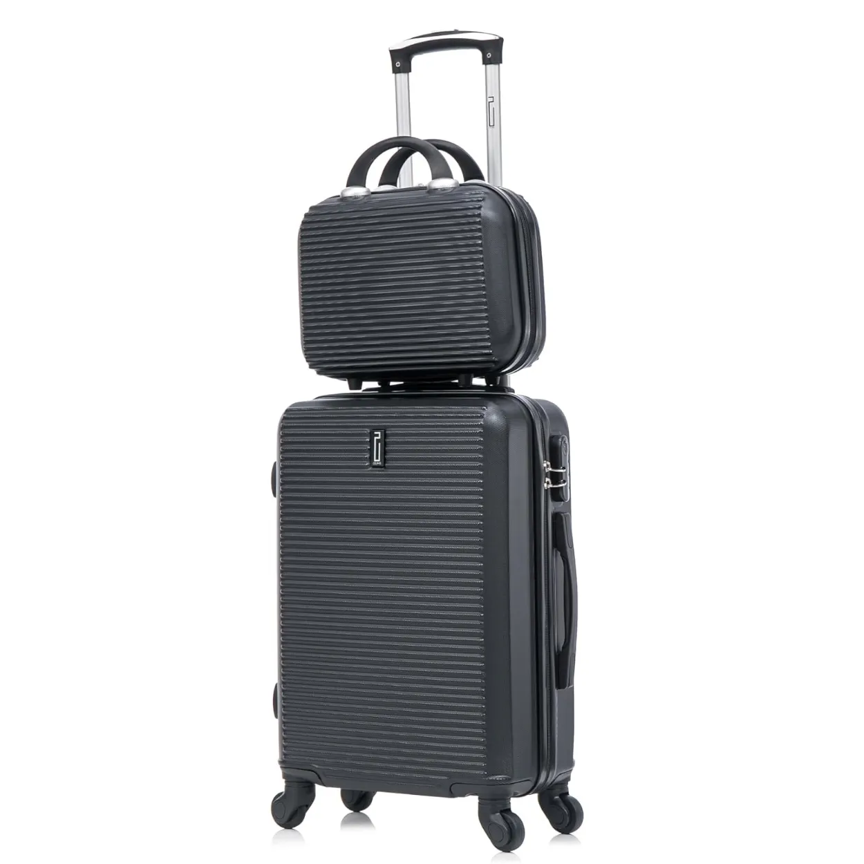 CELIMS Weekend S set valigia cabina 55 cm nera + beauty case