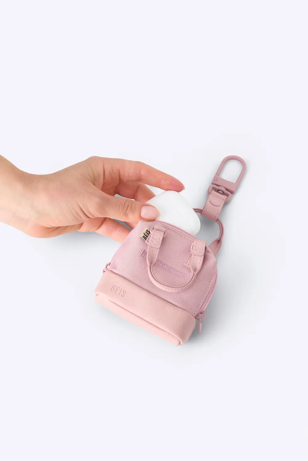 Beis Micro Weekender Charm portachiavi Atlas Pink