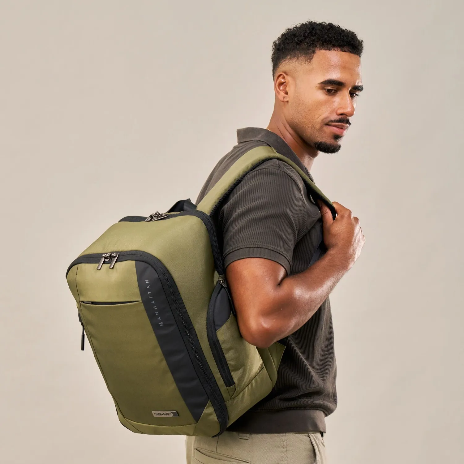 Cabin Max Manhattan Pro 24L zaino cabina 40x30x20 verde laptop