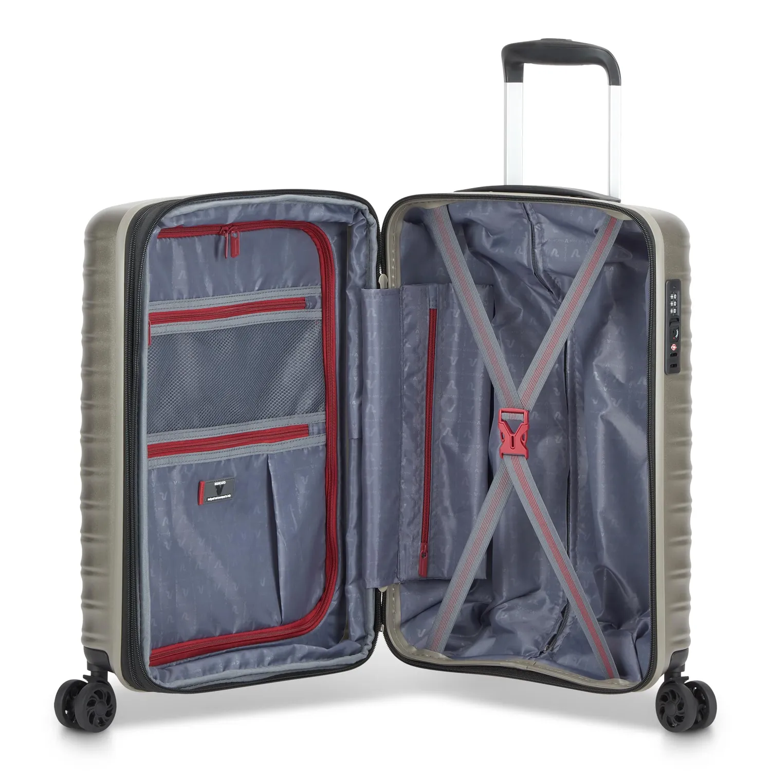 Roncato Wave Trolley Cabina 55 cm Champagne Espandibile