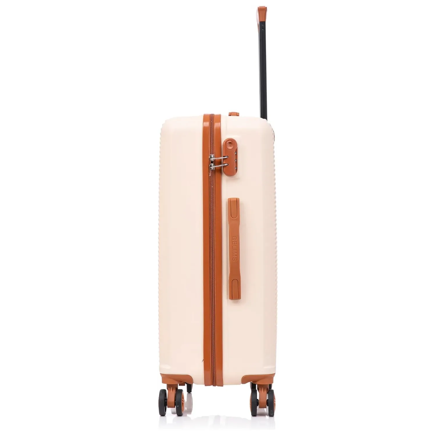 CELIMS Valigia Stiva L 65 cm ABS Rigida Crème 65x40x25