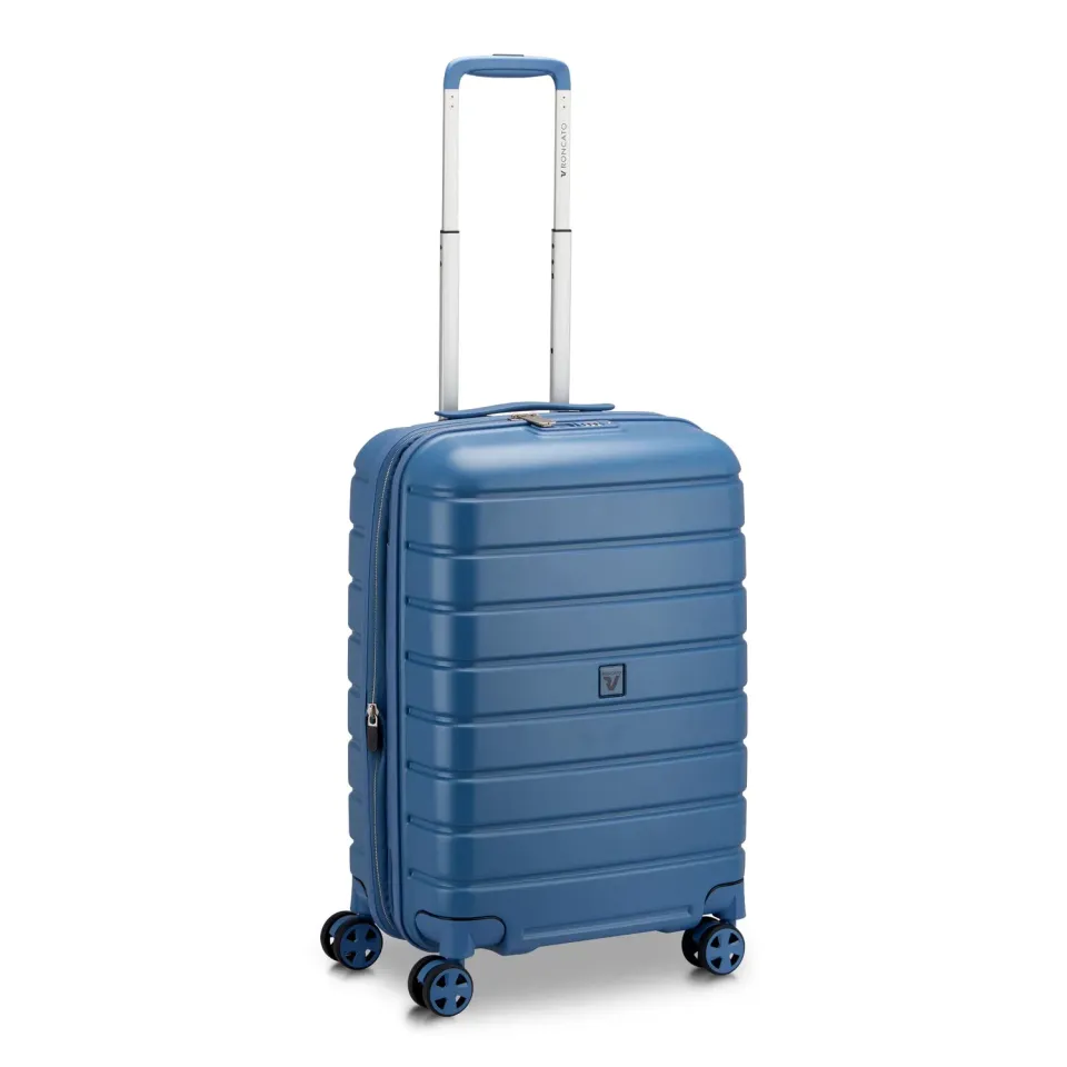 Roncato Relife trolley cabina 60 cm blu retrò espandibile