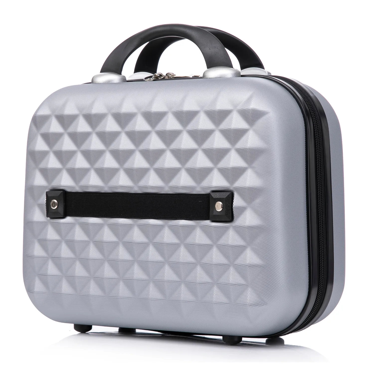 Celims Beauty Case rigido ABS 32 cm argento ultraleggero