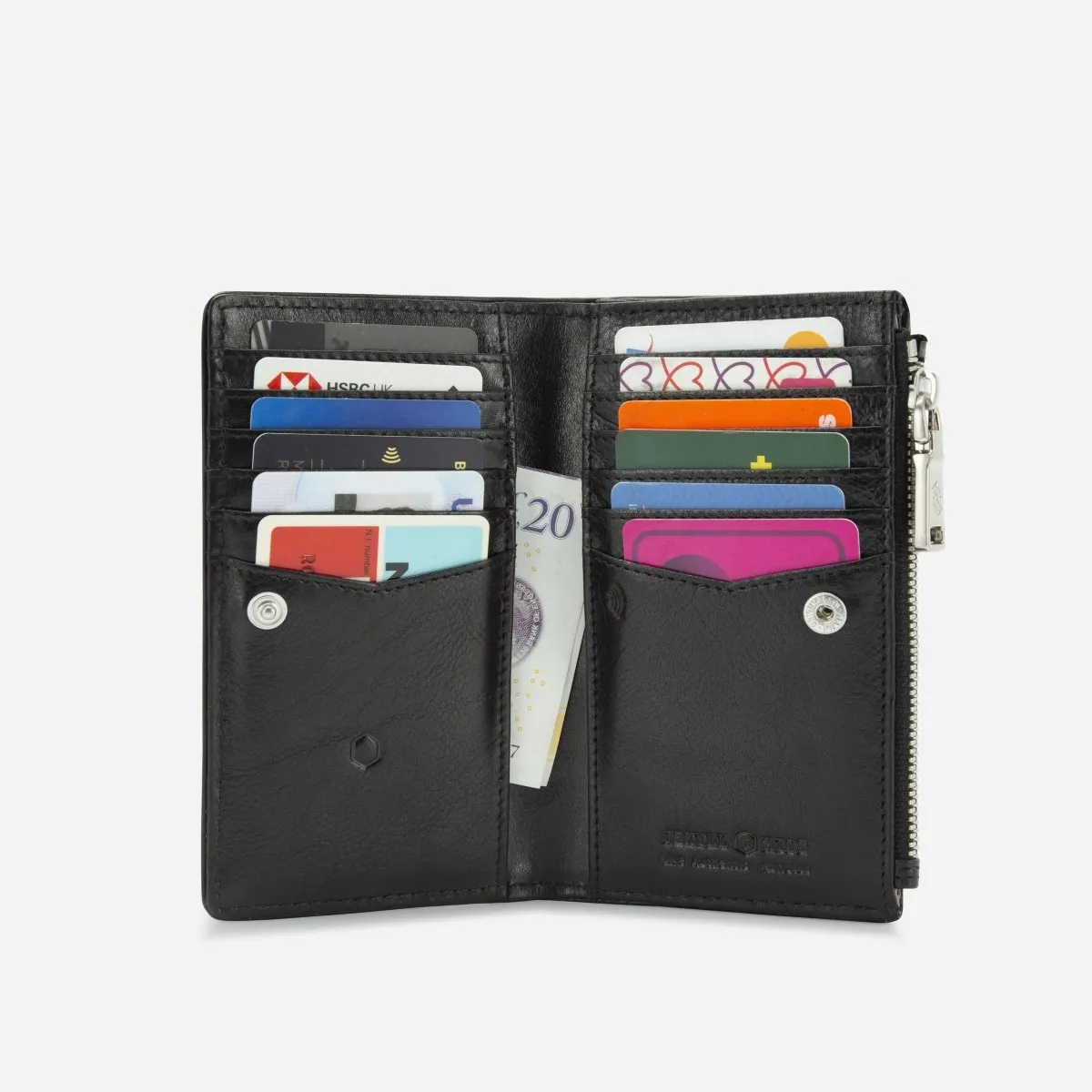 Jekyll & Hide Oxford Multi-Card portafoglio nero RFID