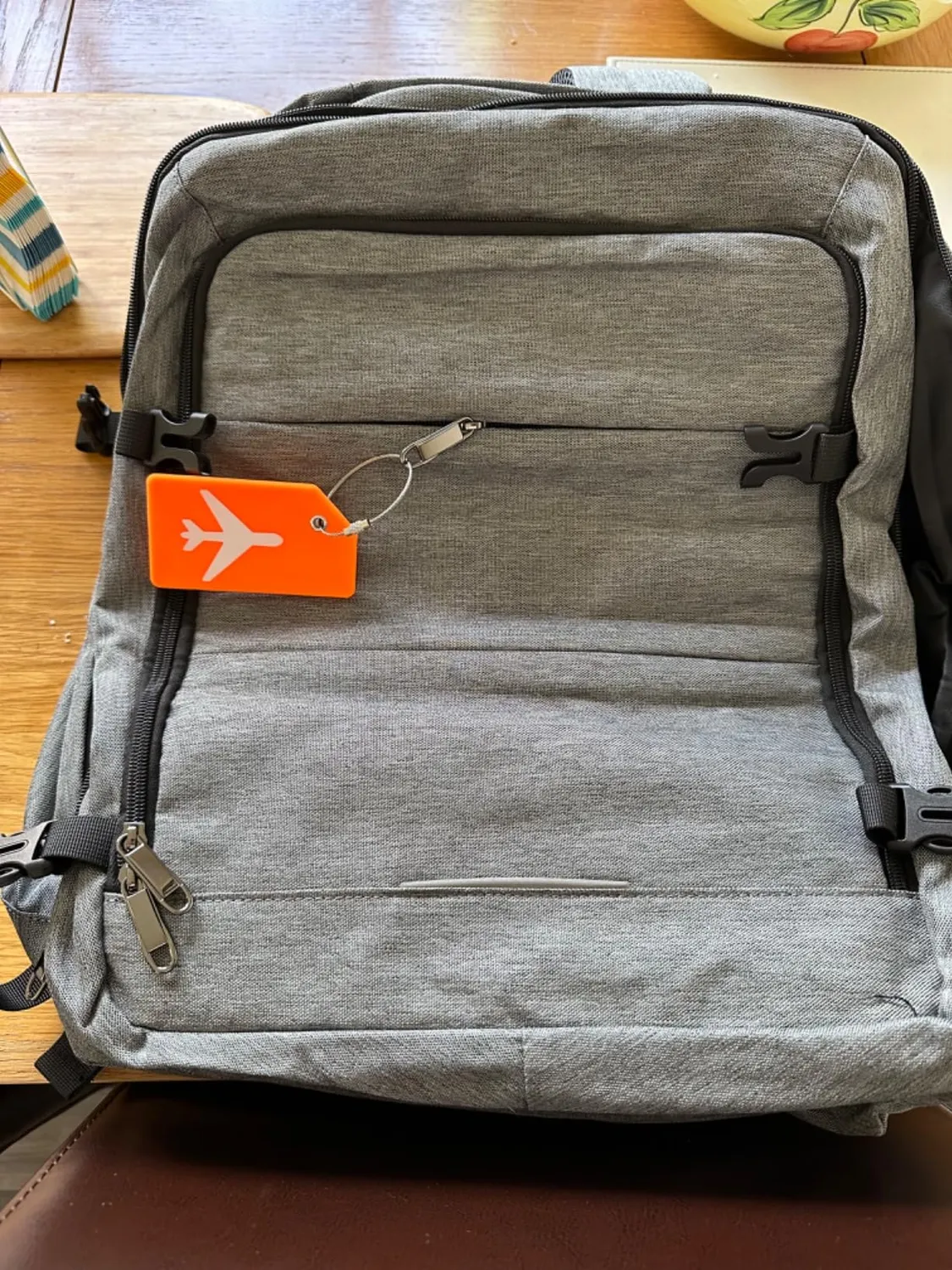 Kono 45x36x20 zaino bagaglio a mano 30L grigio EasyJet