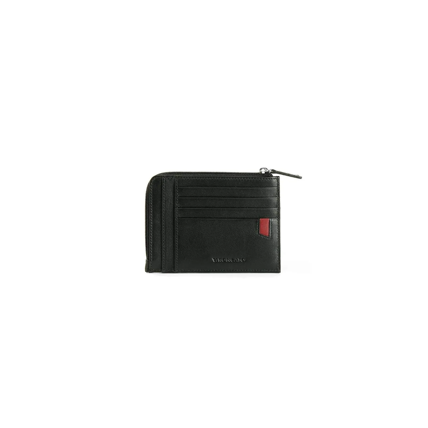 Roncato Pascal portacarte nero 12,5x10 cm vera pelle