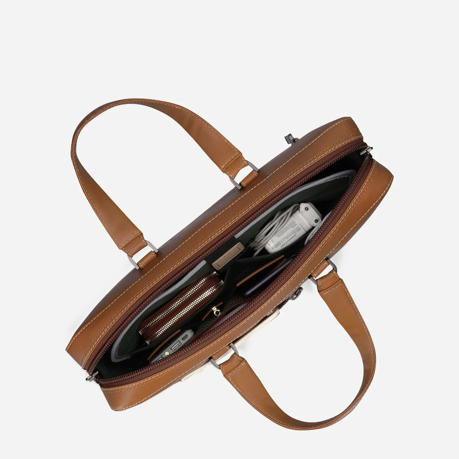 Jekyll & Hide Oxford Cartella Slim Mocha pelle 15" laptop