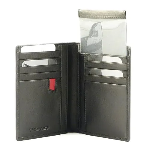Roncato Pascal portafoglio uomo nero pelle 9,5x13,5 cm