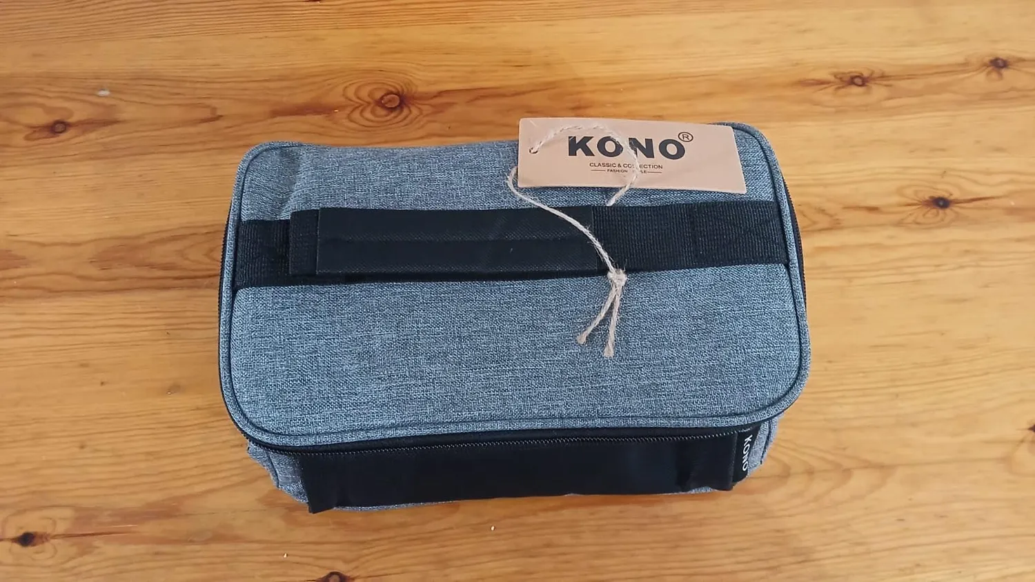 Kono Borsa Termica 9L Grigio Nero Porta Pranzo Isolata
