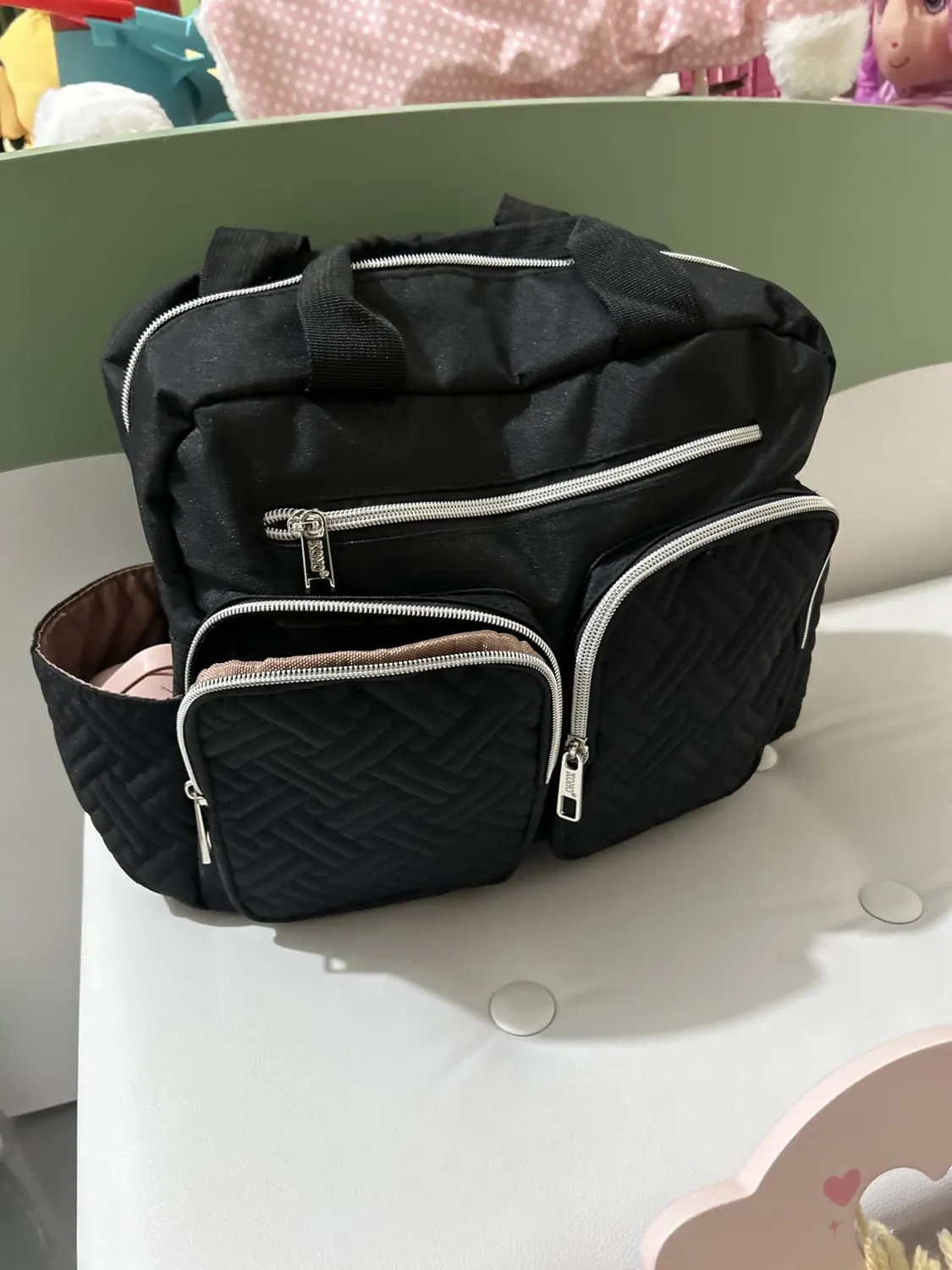 Kono Borsa Fasciatoio Rosa Impermeabile con Termiche