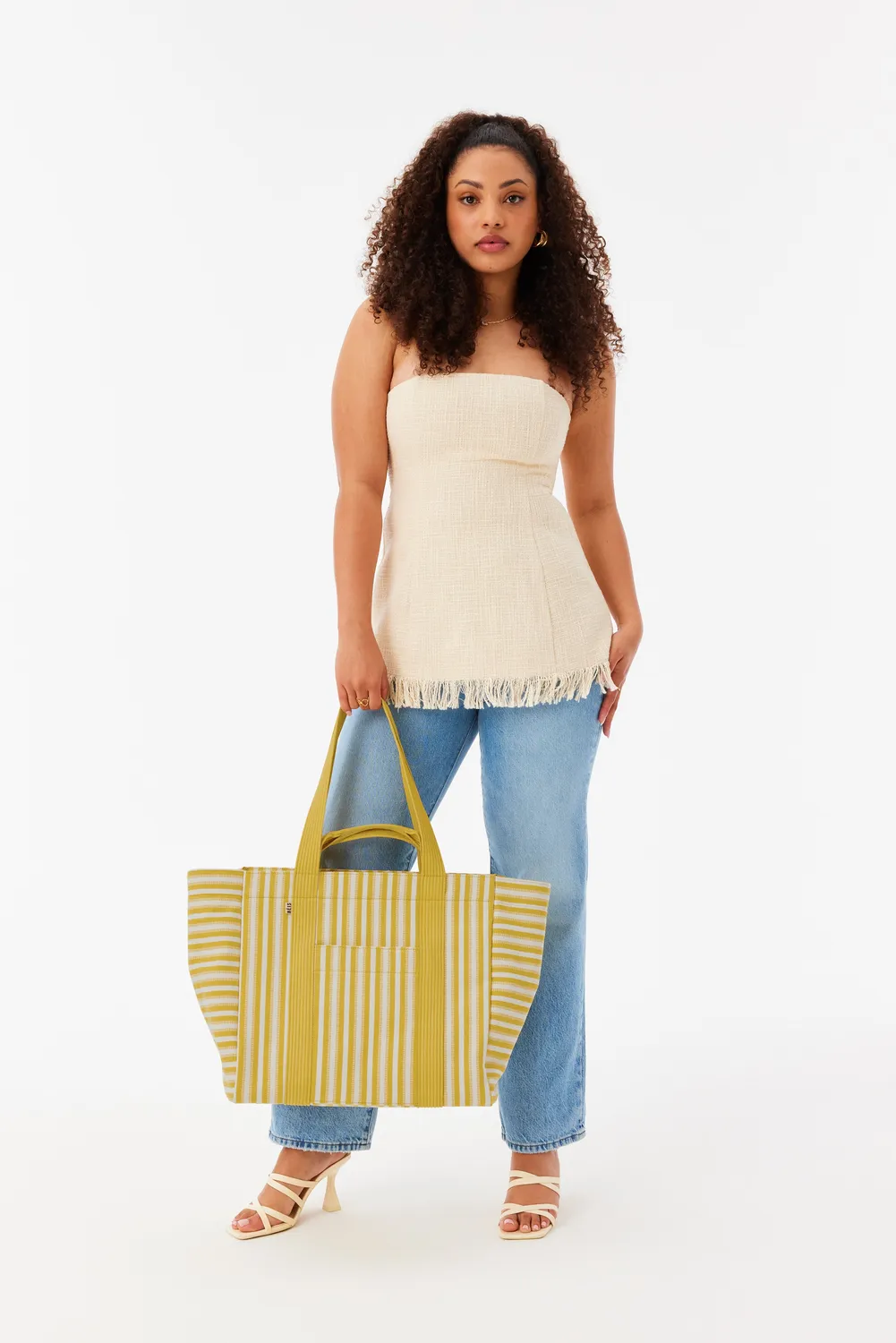 Beis Vacation Tote borsa Honey Stripe