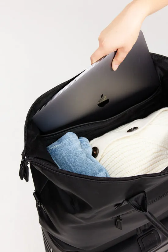 Beis Weekender Premium borsone pelle vegana nero