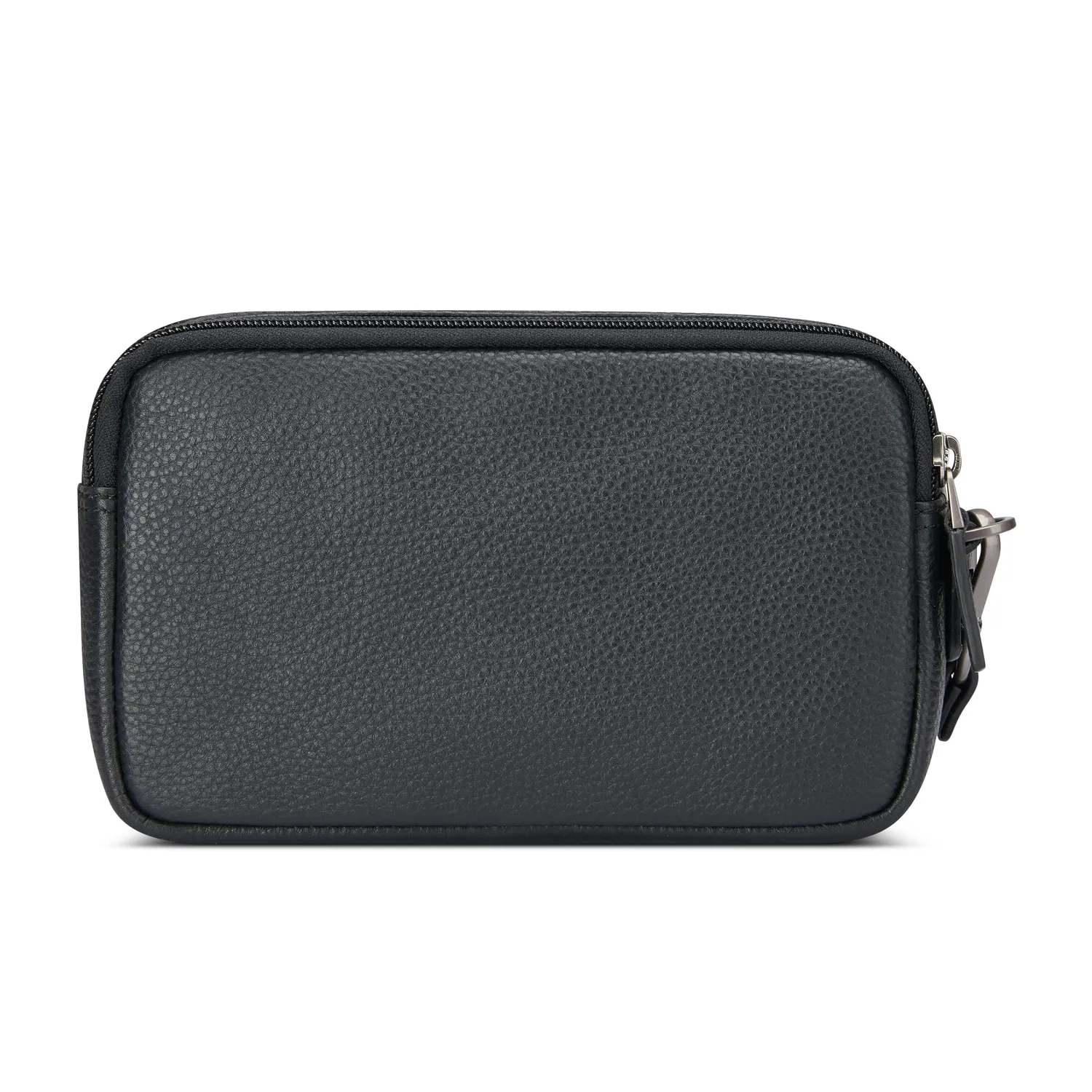 Roncato Alaska Pochette Uomo Pelle Nera Zip Beauty
