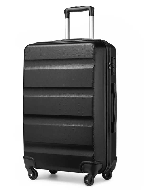 Kono M 66cm 63L Valigia Rigida da Stiva Nera TSA