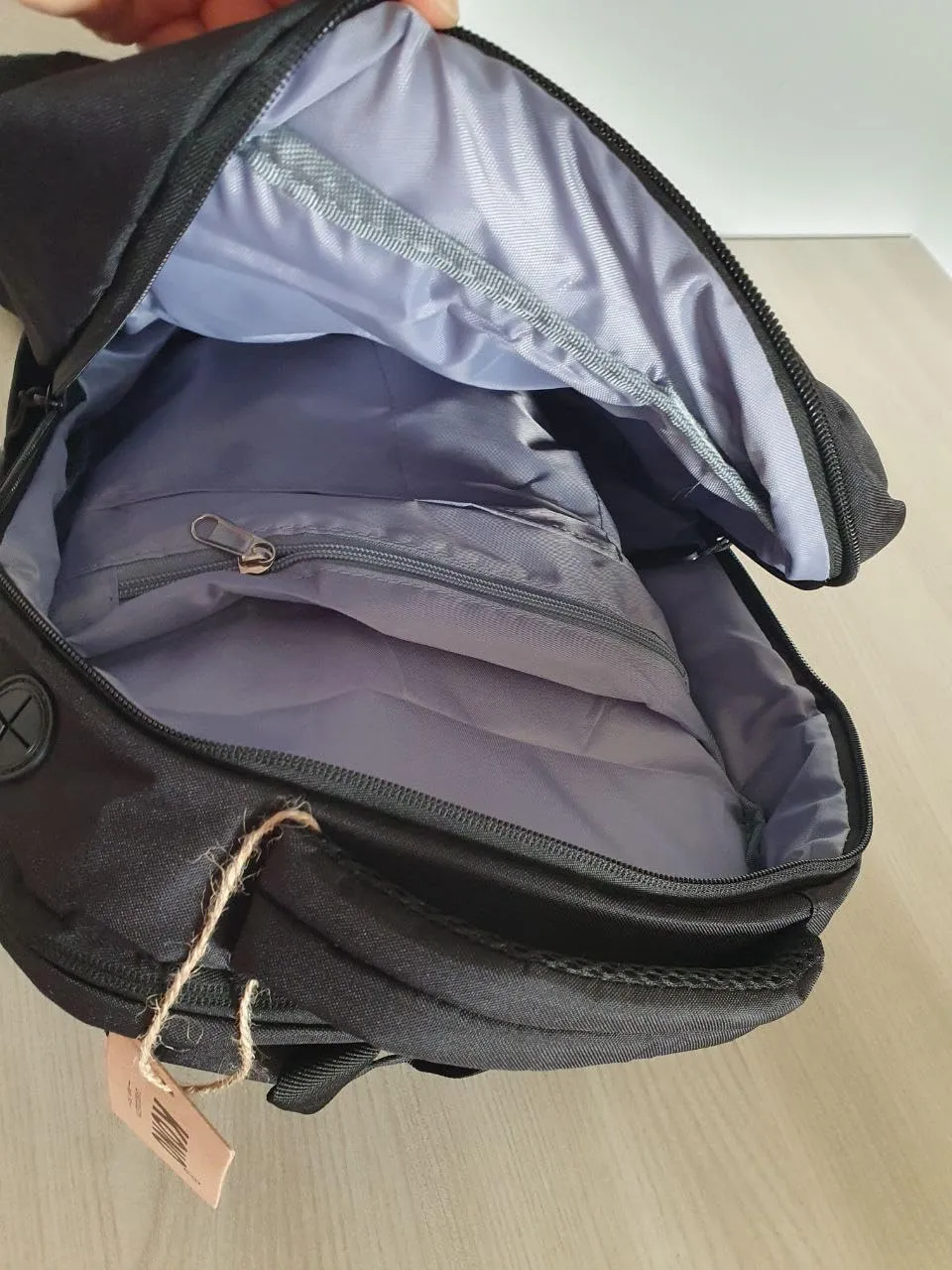 Kono zaino porta PC 15,6 pollici nero antifurto
