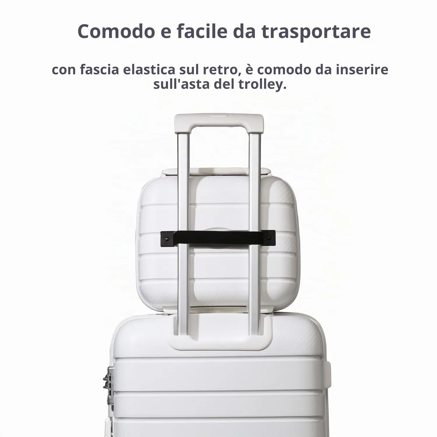Kono valigia rigida polipropilene TSA trolley YKK leggero
