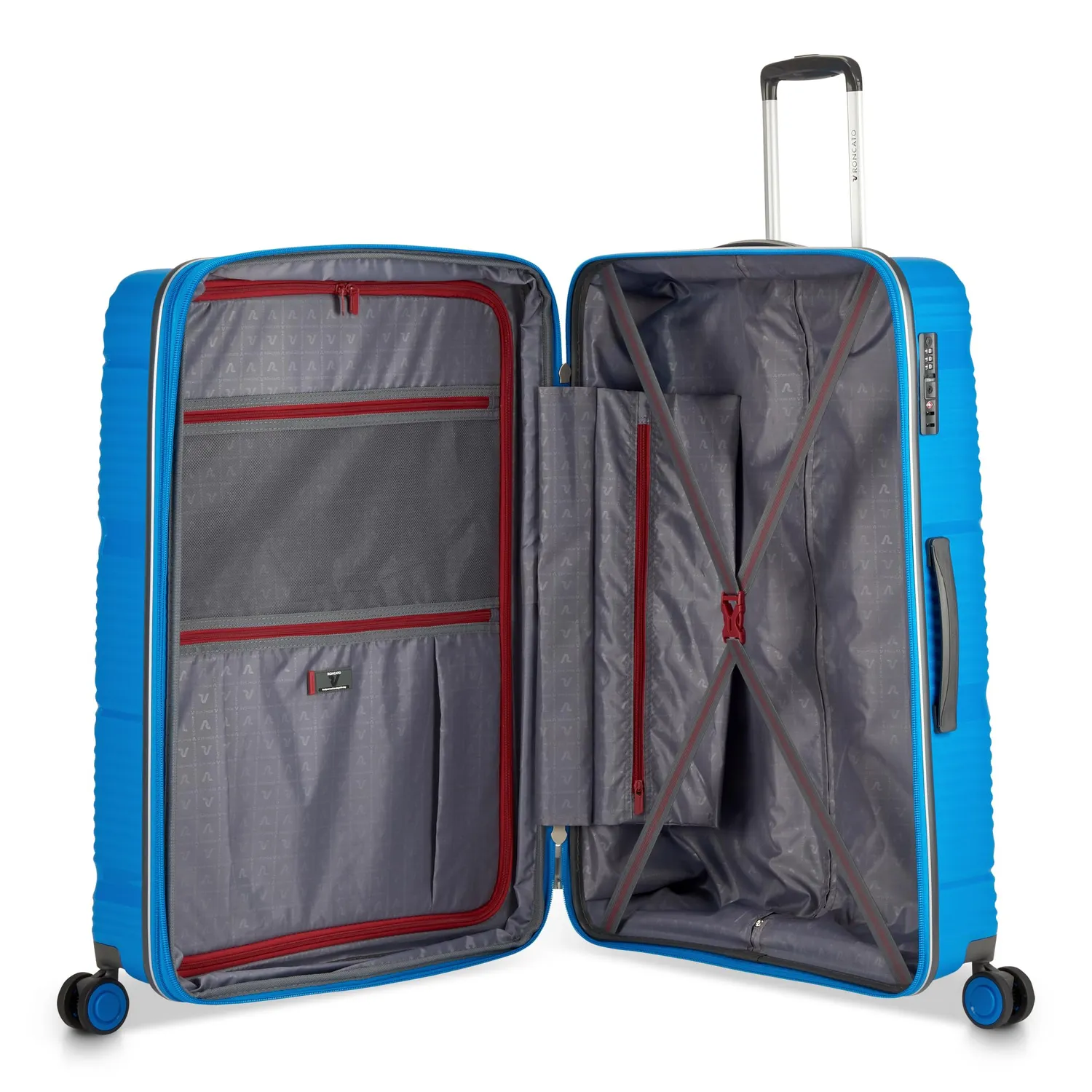 Roncato R-Lite Trolley Grande 75 cm Valigia Blu Cobalto Espandibile