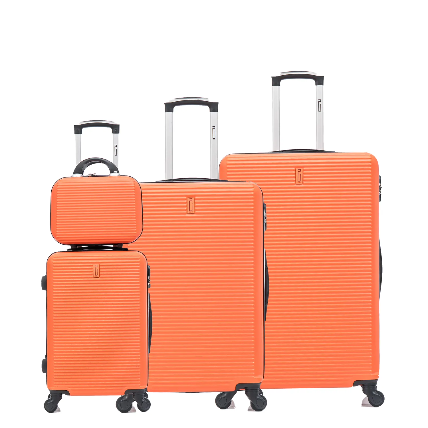 CELIMS Weekend set valigie rigide 4 pezzi arancione ABS