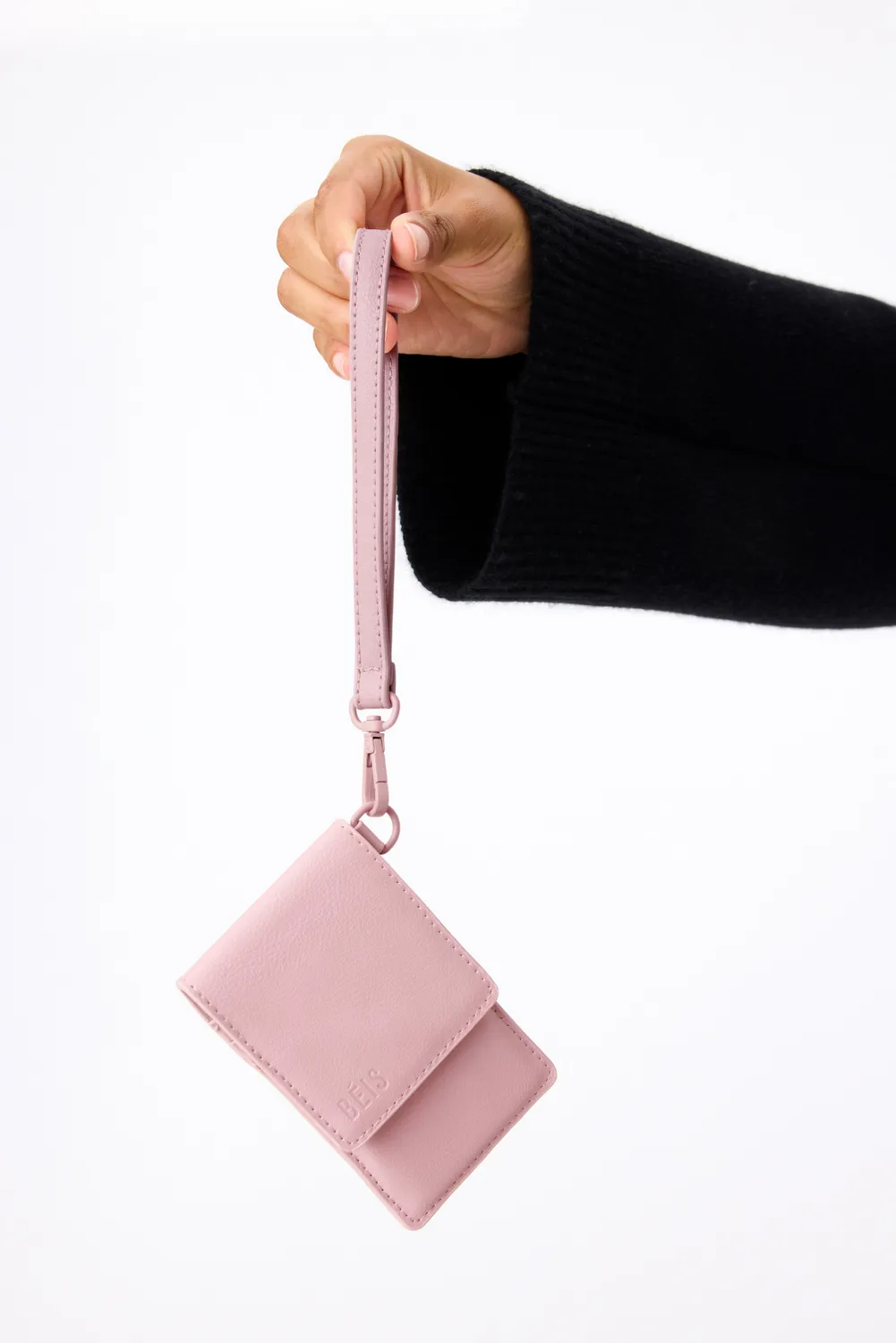 Beis ID Wristlet Portacarte Polso Rosa Atlas