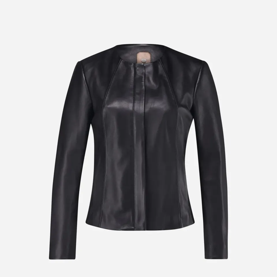 Jekyll & Hide Sophia Saba giacca pelle donna nero vera pelle