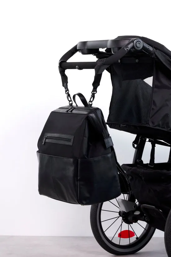 Beis Backpack Diaper Bag zaino fasciatoio nero con fasciatoio