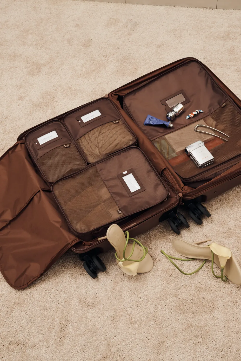 Beis The Packing Cube Set 4 pezzi organizer Maple