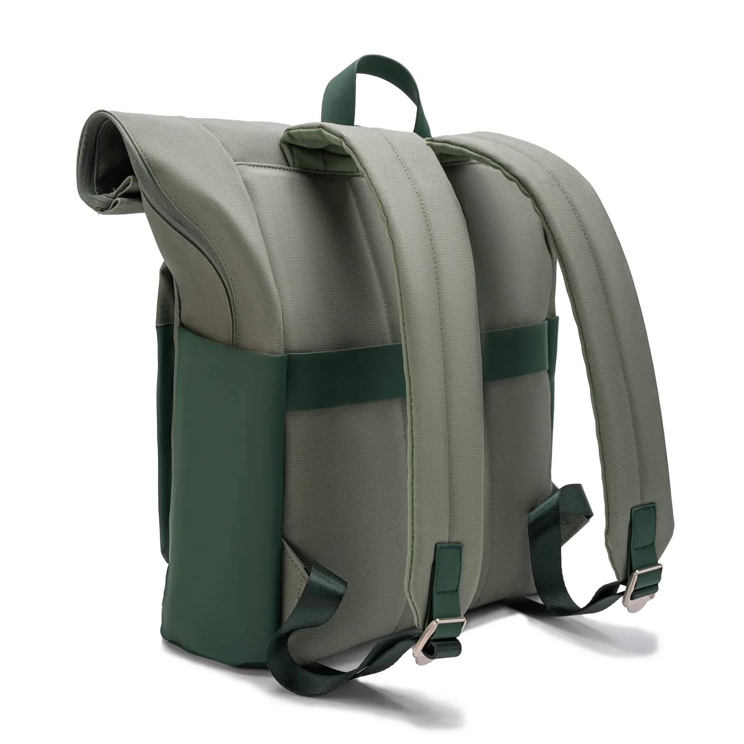 CELIMS Pack Viaggio Zaino Roll-Top + Borraccia 740 ml Verde
