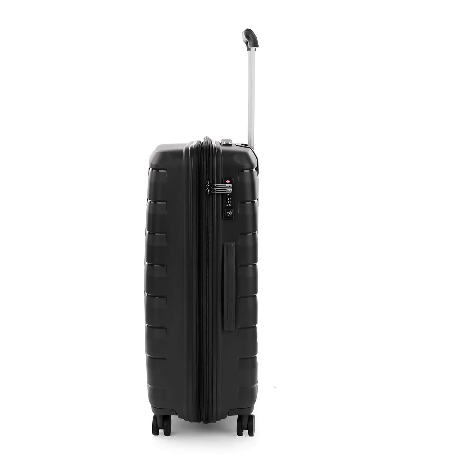 Roncato Skyline valigia nera 70 cm espandibile