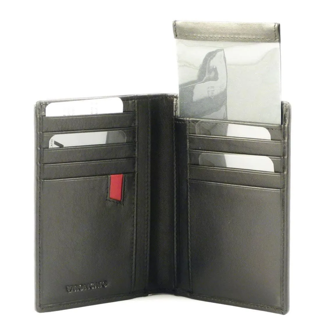 Roncato Pascal portafoglio uomo nero pelle 9,5x13,5 cm