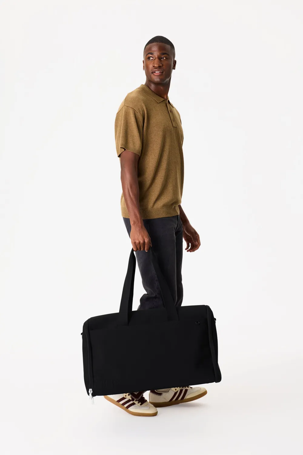 Beis Garment Duffle borsone porta abiti nero